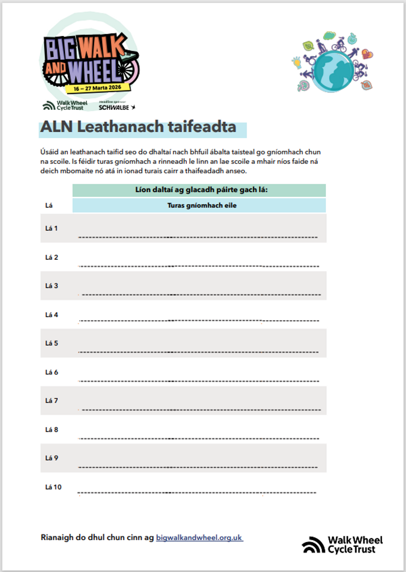 ALN Leathanach taifeadta